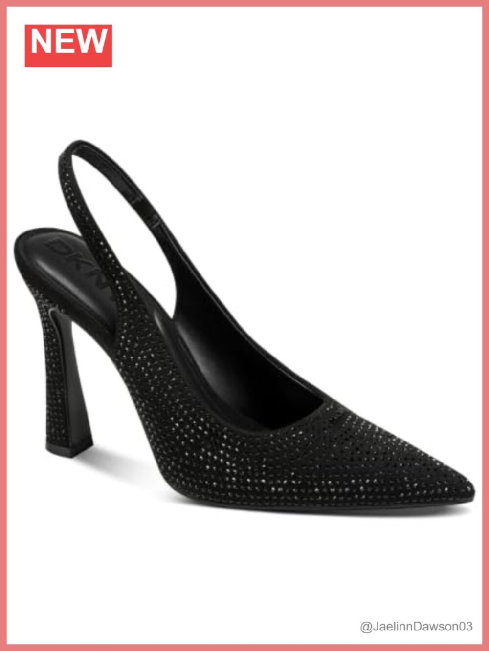 DKNY Caytina Slingback Pump Pointed Toe Stiletto Heel Pull-On